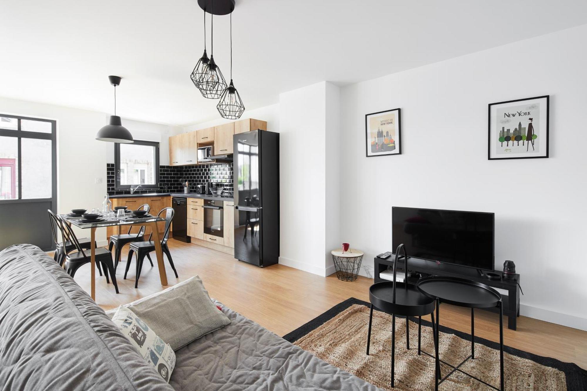 דירות Châteaubriant New-York New-York : Fibre Wifi/Linge/Parking מראה חיצוני תמונה